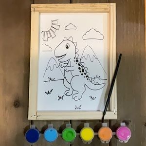 DIY Paint Reversed Canvas